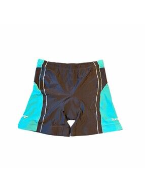 Zoot Performance Tri Shorts Black Turquoise Padded Cycling Shorts Women's XL